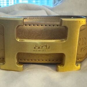 Hermès Camel Leather Belt